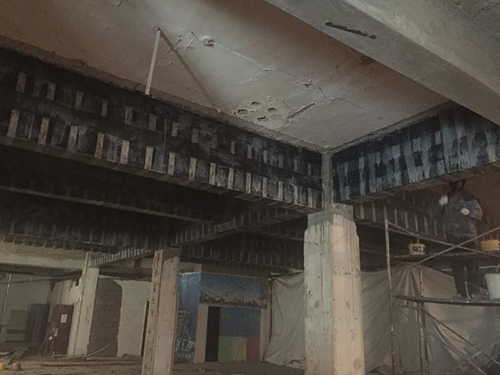 碳纤维加固梁